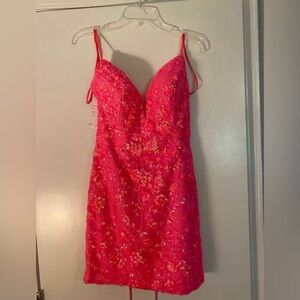 Homecoming dress/pink/size8